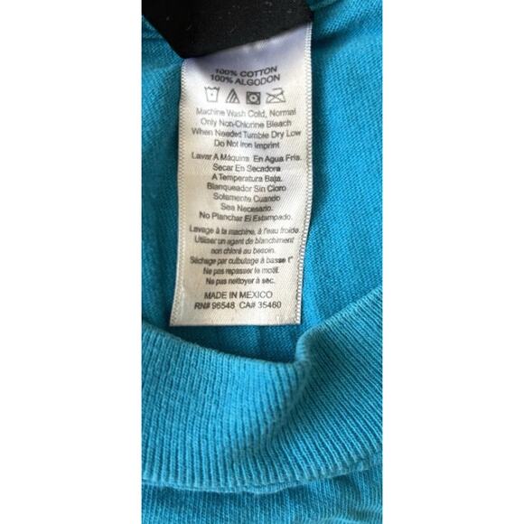 VTG Oakley T-Shirt Mens EYE Design Graphic 90s Blue Geo Design Skater Surfer XL - Picture 5 of 14